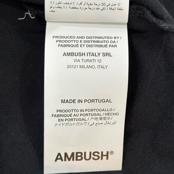 AMBUSH Emblem Basic T-Shirt Cotton Black XS - Picture 6 of 8